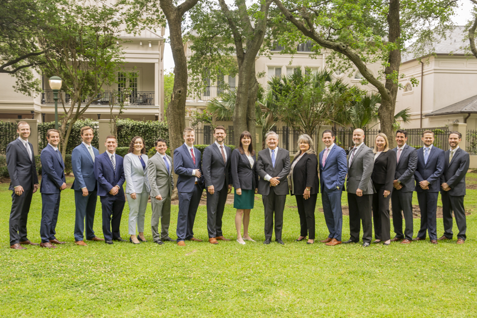 Large group company headshots on-location in Houston with Professional Headshots Houston