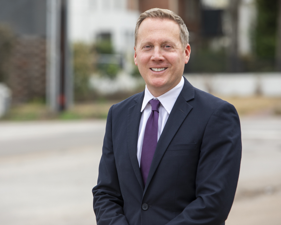 Individual corporate headshot taken on-location in Houston